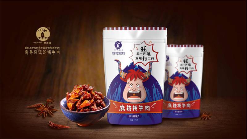 纳木错牛肉干包装设计